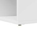 vidaXL Rohový stôl Biela 101,5 x 149,5 x 149,5 cm Kompozitné drevo