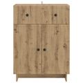 vidaXL Servírovacia skriňa Dub artisan 66 x 34,5 x 90 cm