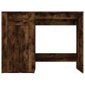 vidaXL Stôl dymový dub 100x49x75 cm spracované drevo