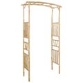 vidaXL Záhradný oblúk Prírodná 110 x 40 x 205 cm Bambus