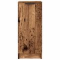 vidaXL Skrinka na topánky Old Wood 29,5x35x70 cm Engineered Wood
