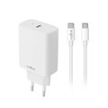 Maxlife MXTC-10-20C PD QC charger 1x USB-C 20W white + USB-C - USB-C cable 20W