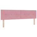 vidaXL Posteľ boxspring s matracom Ružová 180 x 200 cm Zamat