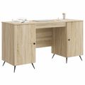 vidaXL Stôl Dub sonoma 142,5 x 50 x 75 cm Kompozitné drevo