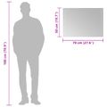 vidaXL Zrkadlo do kúpeľne s LED Priehľadná 70 x 50 cm tvrdené sklo