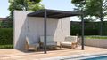 Bioklimatická pergola G21 Trenton Premium 3x3 m, antracitová hliníková