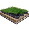 vidaXL Zatrávňovacie mriežky 16 ks čierne 60x40x3 cm plast