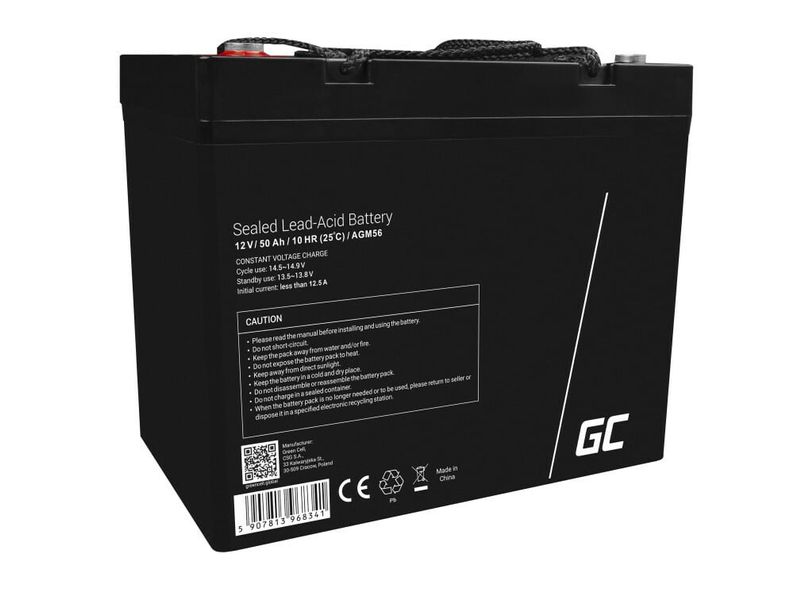 Green Cell AGM56 VRLA bezúdržbová olovená batéria 12V 50Ah