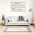 vidaXL Prateľný koberec 80x150 cm bledobéžový