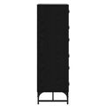 vidaXL Servírovacia skriňa Čierny dub 35 x 37 x 117 cm