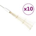 vidaXL Vonkajšie vianočné prskavky 10 ks, teplá biela 20 cm, 1400 LED