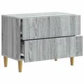 vidaXL Nočný stolík Sivá sonoma 62 x 34,5 x 48 cm Kompozitné drevo