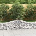 vidaXL Oblúkový gabionový kôš 6 ks 200x50x40/60 cm pozinkované železo