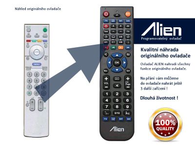 Diaľkový ovládač ALIEN Sony RM-ED008