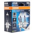 Halogénová žiarovka Osram H4 12V 100/90W P43t Cool Blue Boost 5000K / 2 ks