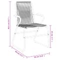 vidaXL Záhradné stoličky 2 ks čierne 58x59x85,5 cm PVC ratan