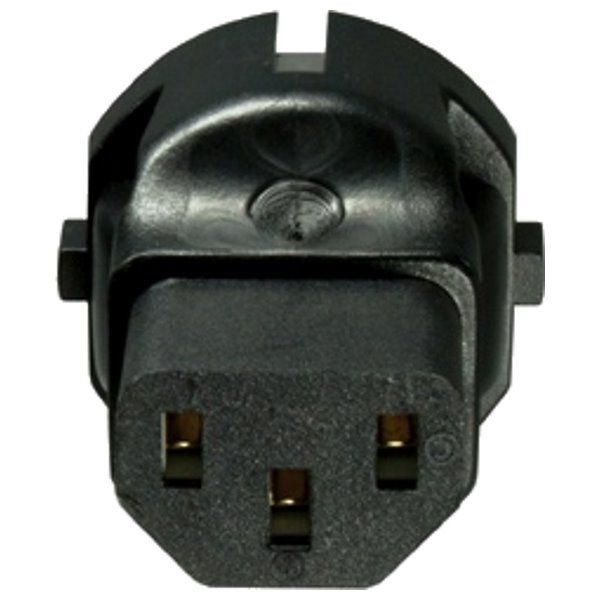 PremiumCord Adaptér CEE 7/7 male na IEC C13 female, napätie 230V, 10A Redukcia, CEE 7/7 (M) na IEC-320-C13 (F), čierna