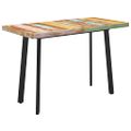 vidaXL Jedálenský stôl, nohy v tvare V 140x70x77 cm, recyklovaný masív