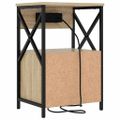 vidaXL Nočný stolík 2 ks Sonoma dub 40 x 31 x 60 cm Kompozitné drevo
