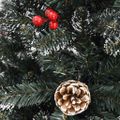 vidaXL Umelý vianočný stromček Zelená 150 cm PVC, plast a oceľ