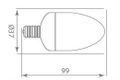 MAX LED LED žiarovka E14 C30 12 SMD 5W, neutrálna MAX LED LED žiarovka E14 C30 12 SMD 5W, neutrálna