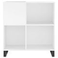 vidaXL Skrinka na platne biela 84,5x38x89 cm kompozitné drevo