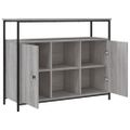 vidaXL Komoda sivá sonoma 100x35x80 cm kompozitné drevo