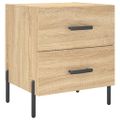 vidaXL Nočný stolík dub sonoma 40x35x47,5 cm kompozitné drevo