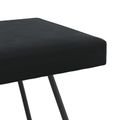 vidaXL lavička Čierna 80 x 40 x 45 cm Zamat
