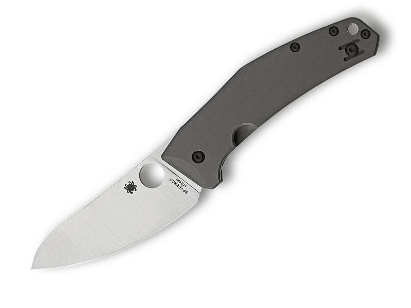Spyderco C211TIP Spydiechef vreckový nôž 8,4 cm, Satin, titán