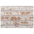vidaXL Nástenné panely 10 ks 100 x 50 cm Červená a Biela EPS pena