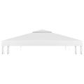 vidaXL Dvojitá strieška na altánok 310 g/m², 3x3 m, biela