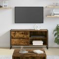vidaXL TV skrinka 100 x 36 x 49,5 cm Dymová dub Kompozitné drevo