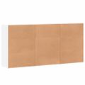vidaXL Komody 3 ks biele 60x31x84 cm kompozitné drevo