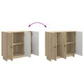 vidaXL Servírovacia skriňa Dub sonoma 89 x 34,5 x 80 cm