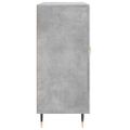 vidaXL Komoda betónová sivá 90x34x80 cm kompozitné drevo