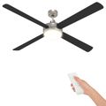 vidaXL Stropný ventilátor s osvetlením a diaľkovým ovládaním Ø 130 cm