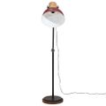 vidaXL Podlahová lampa 25 W šmuhovaná červená 30x30x100-150 cm E27