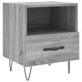 vidaXL Nočné stolíky 2 ks sivé sonoma 40x35x47,5 cm kompozitné drevo