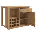 vidaXL Kuchynský ostrovný set 2 ks PANAMA Medový vosk 112 x 77 x 90 cm