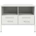 vidaXL TV skrinka biela 68x39x50,5 cm oceľ