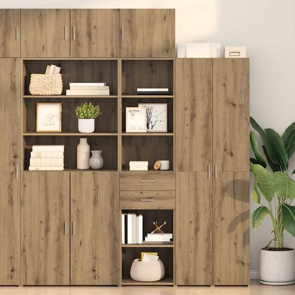 vidaXL Highboard Remeselný dub 45 x 42,5 x 185 cm Kompozitné drevo