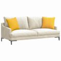 vidaXL Vankúše na pohovku 2 pcs Svetložltá 45 x 45 cm