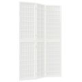 vidaXL Skladací paraván s 3 panelmi, japonský štýl 120x170 cm biely