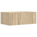 vidaXL Nástenný stôl Sonoma dub Kompozitné drevo 80 x 45 x 30 cm
