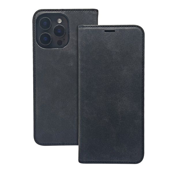 Smart Suede case for iPhone 15 6,1" black