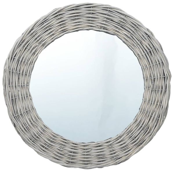 vidaXL Zrkadlo 70 cm, prútie