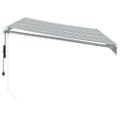 vidaXL Automaticky zaťahovacia markíza LED antracit a biela 350x250 cm
