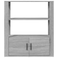 vidaXL Komoda sivý dub sonoma 80x30x90 cm spracované drevo