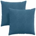 vidaXL Vankúše na pohovku 2 pcs Modrá 60 x 60 cm Kordúrová tkanina